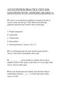 Test Bank for ATI Nutrition Practice Test &ndash; Latest Version 2026 &lpar;Verified Questions with A&plus; Answers&rpar;