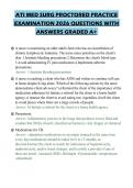 ATI MED SURG PROCTORED PRACTICE EXAMINATION 2026 QUESTIONS WITH ANSWERS