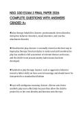 NSG 550 EXAM 3 FINAL PAPER 2026 COMPLETE QUESTIONS WITH ANSWERS GRADED A&plus;