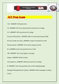 ACT Prep Exam