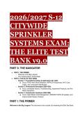 2026&sol;2027 FDNY S-12 Citywide Sprinkler Systems Exam&colon; The Elite Test Bank &lpar;NFPA 25 & NYC Building Code&rpar;