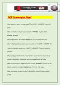 ACT Scavenger Hunt Exam 