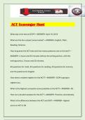 ACT Scavenger Hunt Exam 