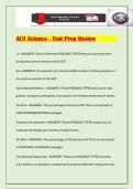 ACT Science - Test Prep Review