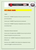 ACT Study Guide Exam 