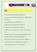 ACT Exam 