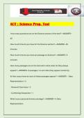 ACT &colon; Science Prep&period; Test