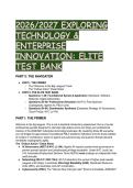 2026&sol;2027 Exploring Technology & Enterprise Innovation&colon; Elite Test Bank & Study Guide &lpar;FBLA Prep&rpar;