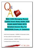 WGU C202 Managing Human Capital &lpar;2026&rpar; &ndash; 300&plus; Q&A &vert; HR Strategy&comma; Training&comma; Compensation & Employment Law