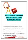 WGU D118 Exam Practice 2 &lpar;2026&rpar; &ndash; 250&plus; Q&A &vert; Primary Care&comma; Pharmacology&comma; HTN&comma; Diabetes & Diagnostics