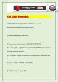 SAT Math Formulas