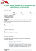 NR 565 NP Week 5 &vert; Questions and Correct Answers Latest Updated 2026&sol;2027 &lpar;Graded A&plus;&rpar;- Chamberlain