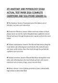 ATI ANATOMY AND PHYSIOLOGY EXAM ACTUAL TEST PAPER 2026 COMPLETE QUESTIONS AND SOLUTIONS GRADED A&plus;