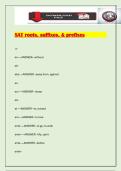 SAT roots&comma; suffixes&comma; & prefixes