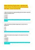 Master Electrician Practice Exam &ndash; Questions And Correct Answers &lpar;Verified Answers&rpar; Plus Rationales 2026 Q&A &vert; Instant Download Pdf