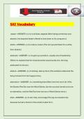 SAT Vocabulary