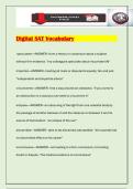 Digital SAT Vocabulary