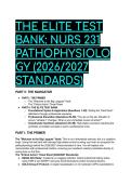 NURS 231 Pathophysiology Elite Test Bank & Study Guide &lpar;2026&sol;2027 Standards&rpar; &vert; Porth's Pathophysiology 10th Edition &vert; Portage Learning