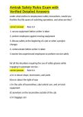Amtrak Safety Rules Exam with Verified Detailed Answers&period;docx