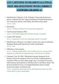 ATI CAPSTONE FUNDAMENTALS FINAL TEST 2026 QUESTIONS WITH CORRECT ANSWERS GRADED A&plus;