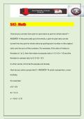 SAT- Math