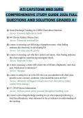 ATI CAPSTONE MED SURG COMPREHENSIVE STUDY GUIDE 2026 FULL QUESTIONS AND SOLUTIONS GRADED A&plus;