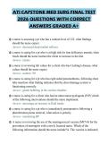 ATI CAPSTONE MED SURG FINAL TEST 2026 QUESTIONS WITH CORRECT ANSWERS GRADED A&plus;