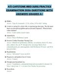 ATI CAPSTONE MED SURG PRACTICE EXAMINATION 2026 QUESTIONS WITH ANSWERS GRADED A&plus;