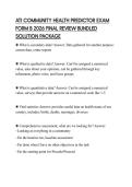 ATI COMMUNITY HEALTH PREDICTOR EXAM FORM B 2026 FINAL REVIEW BUNDLED SOLUTION PACKAGE