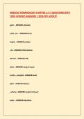 MEDICAL TERMINOLOGY CHAPTER 1- 8 &vert; QUESTIONS WITH 100&percnt; VERIFIED ANSWERS &vert; 2026 PDF UPDATE