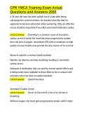 YMCA  Exam Package Deal With Complete Solutions 