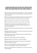 ILLINOIS PESTICIDE APPLICATOR TEST PRACTICE EXAMINATION 2026 QUESTIONS WITH ANSWERS GRADED A&plus;