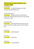 YMCA Exam Actual Questions and Answers 2026&period;docx