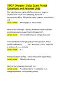 YMCA Oxygen - Blake Exam Actual Questions and Answers 2026&period;docx