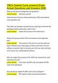 YMCA Submit Cycle protocol Exam Actual Questions and Answers 2026&period;docx