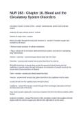 NUR 283 - Chapter 10&period; Blood and the Circulatory System Disorders&period; Questions with Solutions