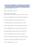 AQA GCSE Chemistry &ndash; Chemical Changes Questions with Correct Answers 2025 &vert; Verified Exam Practice