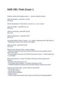 NUR 283&period; Peds Exam 1&period; Questions with Correct Answers