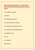 MEDICAL TERMINOLOGY CHAPTER 1-3 &vert; 2026&sol;27 EXAM &vert; WITH COMPLETE QUESTIONS AND SOLUTIONS &vert; LATEST PDF UPDATE