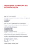 CSET SUBTEST 1 QUESTIONS AND CORRECT ANSWERS&period;