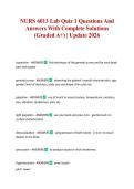 NURS 6013 Lab Quiz 1 Questions And Answers With Complete Solutions &lpar;Graded A&plus;&rpar; &vert; Update 2026