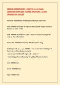 MEDICAL TERMINOLOGY - CHAPTER 1&comma; 2&comma; 3 EXAM &vert; QUESTIONS WITH 100&percnt; VERIFIED SOLUTIONS &vert; LATEST UPDATED PDF 2026&sol;27