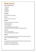 Biology I Exam &num;1 
