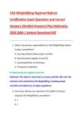 USA Weightlifting Regional Referee  Certification Exam Questions and Correct  Answers &lpar;Verified Answers&rpar; Plus Rationales  2026 Q&A &vert; Instant Download Pdf