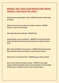 MEDICINE - PART 2 EXAM &vert; QUESTIONS WITH 100&percnt; VERIFIED ANSWERS &vert; LATEST 2026&sol;27 PDF UPDATE