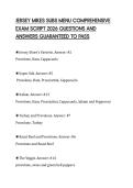 JERSEY MIKES SUBS MENU COMPREHENSIVE EXAM SCRIPT 2026 QUESTIONS AND ANSWERS GUARANTEED TO 
