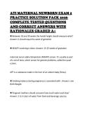 ATI MATERNAL NEWBORN EXAM 2 PRACTICE SOLUTION PACK 2026 COMPLETE TESTED QUESTIONS AND CORRECT ANSWERS WITH RATIONALES GRADED A&plus;