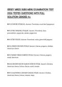 JERSEY MIKES SUBS MENU EXAMINATION TEST 2026 TESTED QUESTIONS WITH FULL SOLUTION GRADED A