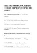 JERSEY MIKES SUBS MENU FINAL PAPER 2026 COMPLETE QUESTIONS AND ANSWERS 100&percnt; CORRECT