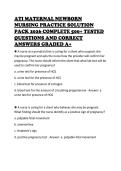 ATI MATERNAL NEWBORN NURSING PRACTICE SOLUTION PACK 2026 COMPLETE 500&plus; TESTED QUESTIONS AND CORRECT ANSWERS GRADED A&plus;